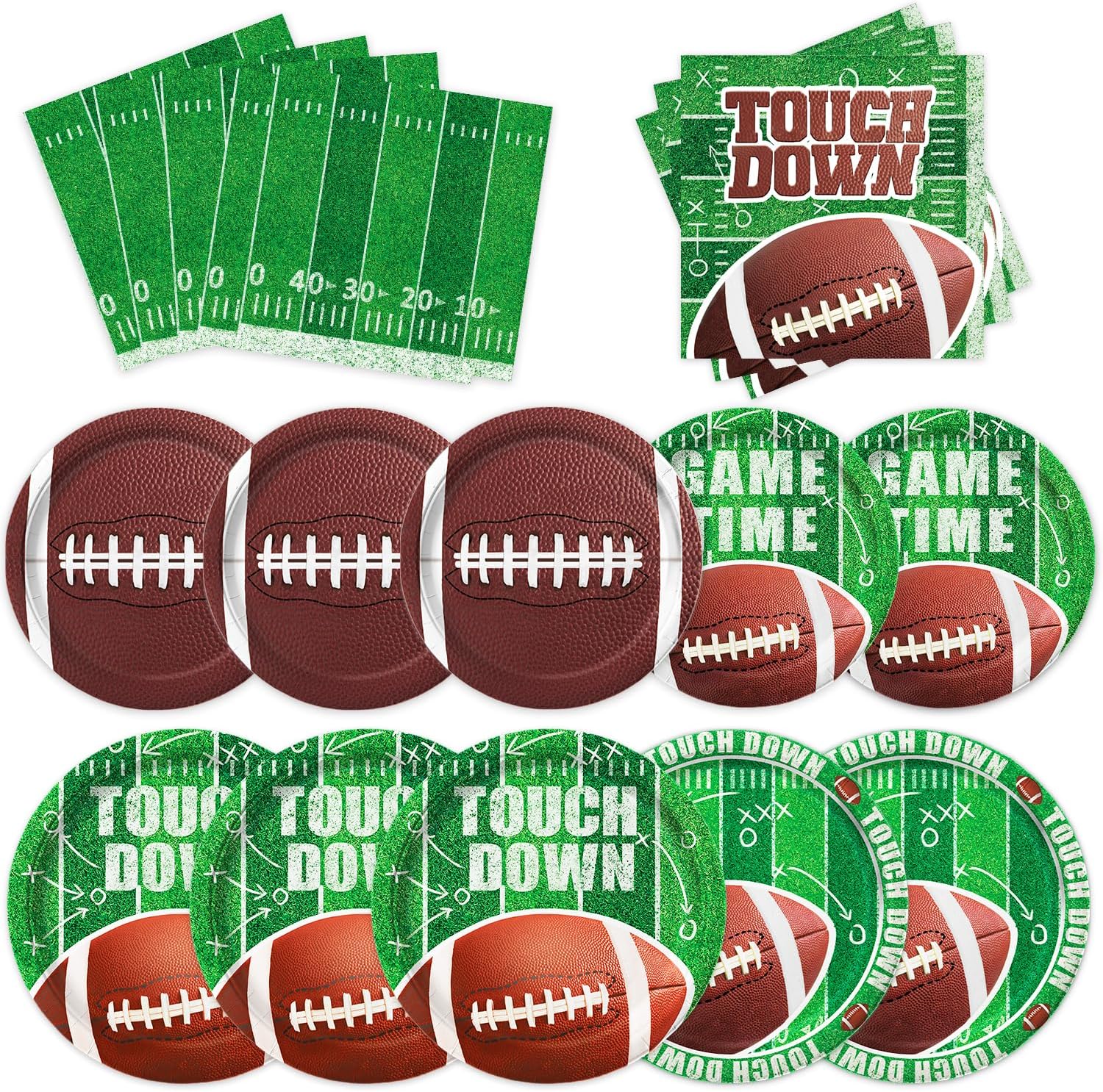 Football Party Decoration Supplies Including Football