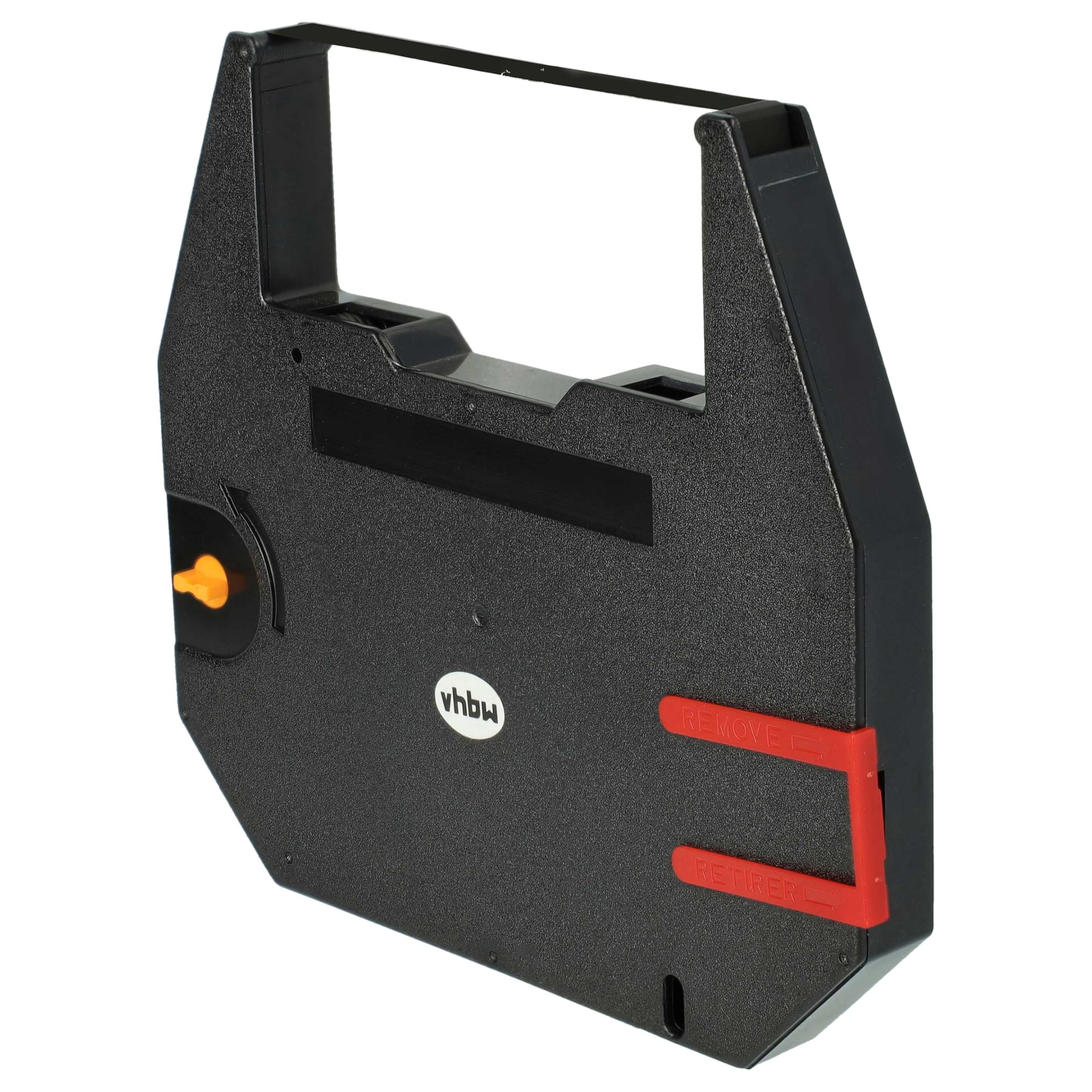 vhbw 10x Cinta de color de escritura compatible con Nakajima AX230, AX 240, AX 225, AX 220 impresora de matriz o de tickets - banda de carbono negro