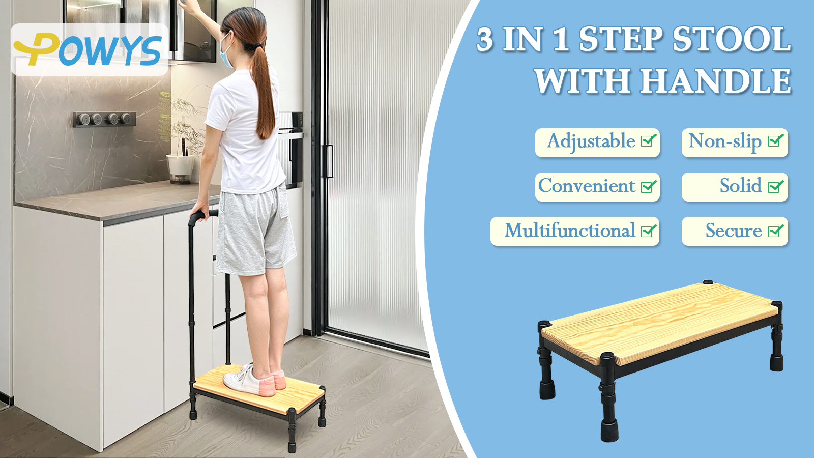 Step Stools For Adults For Elderly Seniors, Bedside Steps For