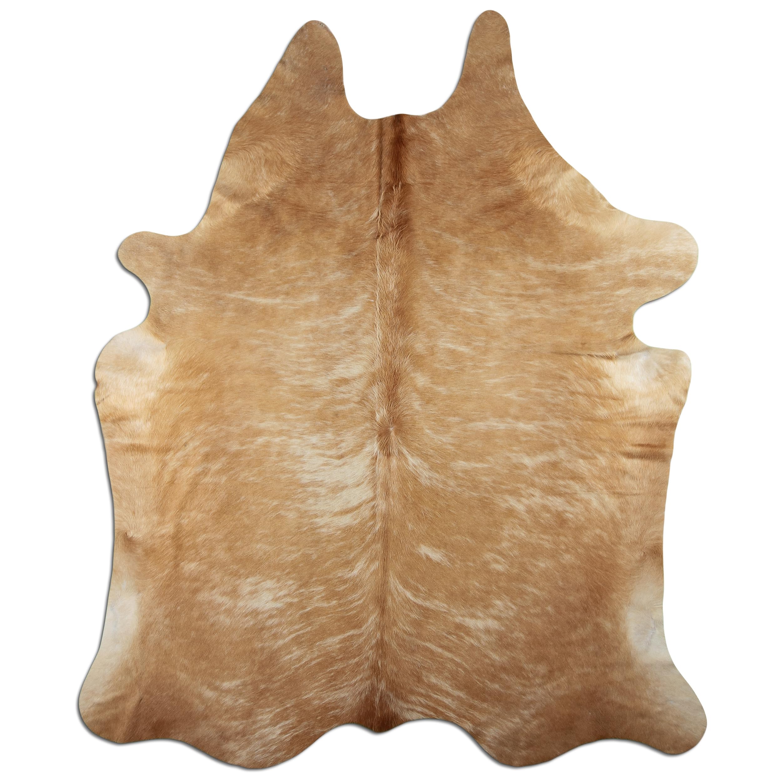 Tapis en peau de vache de qualité supérieure - Beige Brindle - Produit naturel unique en provenance d'Amérique du Sud - Peau de b uf - Fourrure véritable