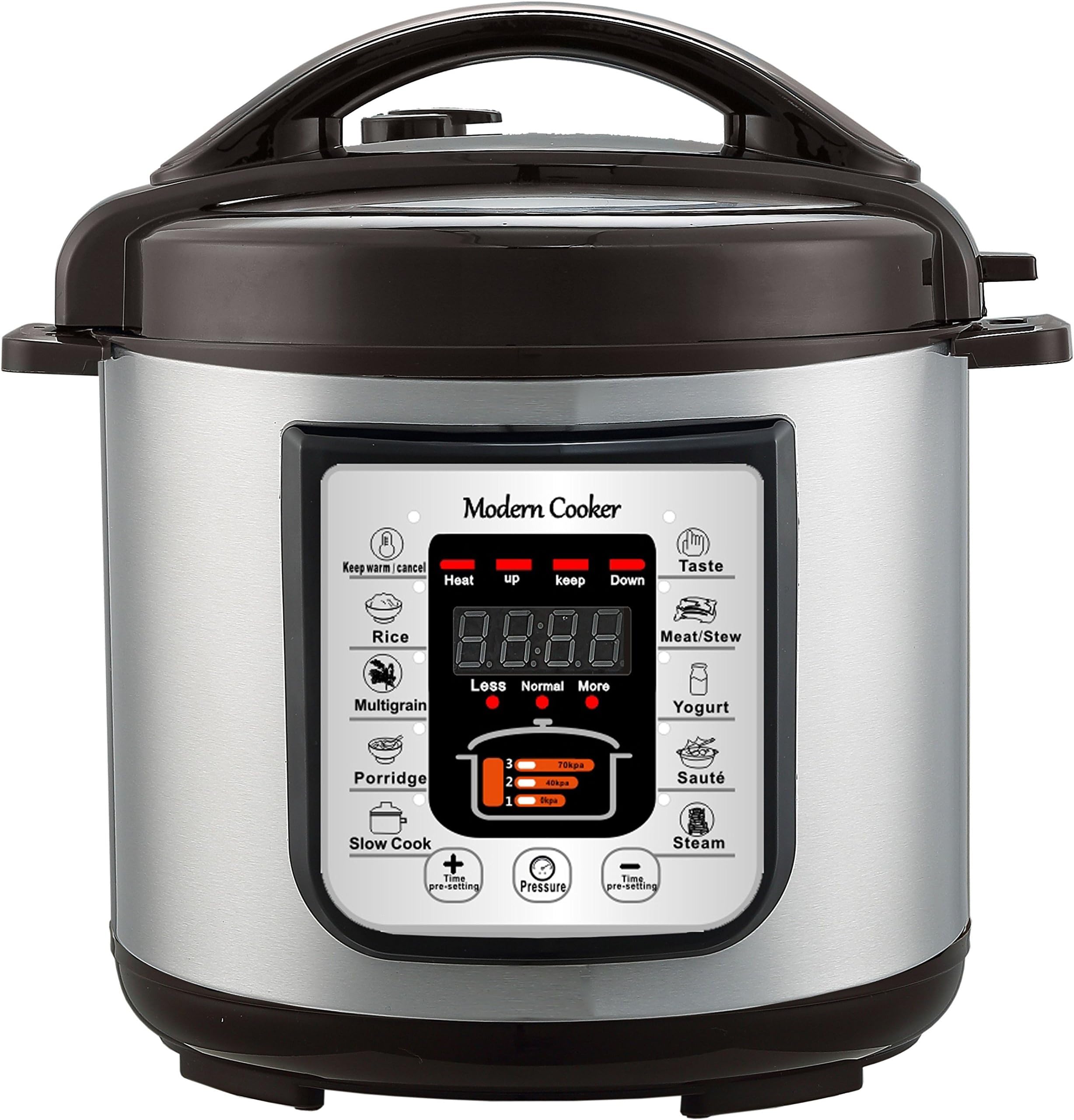 BD-OJ-6L 1 Multi-Functional Electric Pressure Cooker, 6 quart, Silver