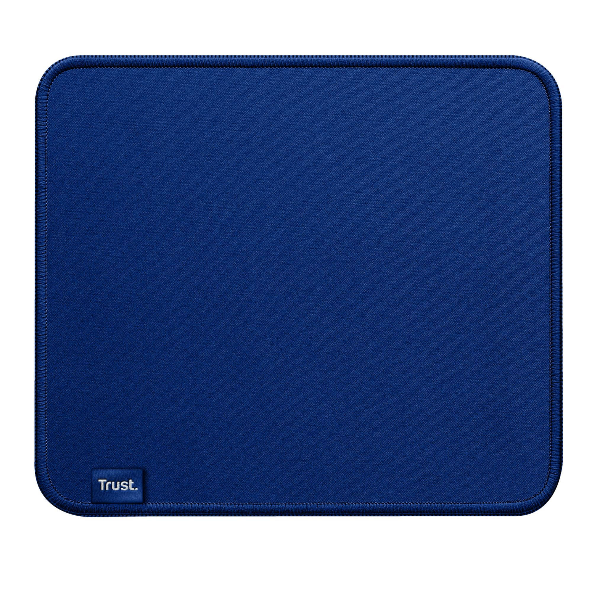 Trust Blau Boye Mauspad Für Büro 250 X 210 X 3 Mm, | Rutschfeste Unterseite Aus Naturkautschuk, Mauspad Mit Vernähter Rand, Waschmaschinenfest