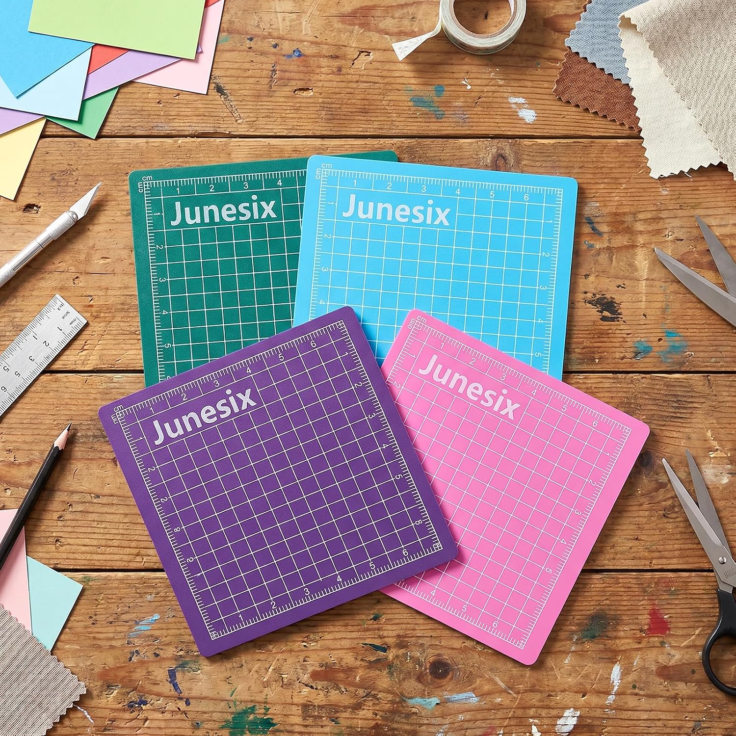 4Pcs Small Cutting Mat, Self Healing Craft Mat