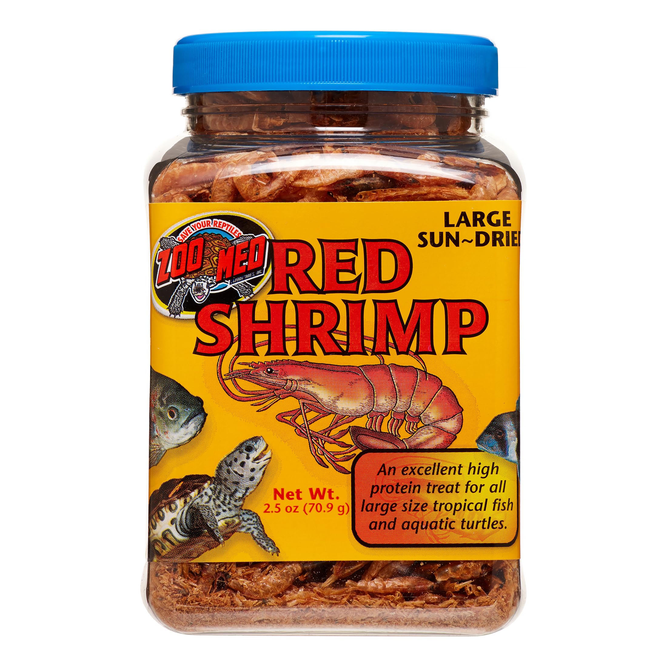 Zoo Med Sun Dried Large Red Shrimp, 2-1/2-Ounce