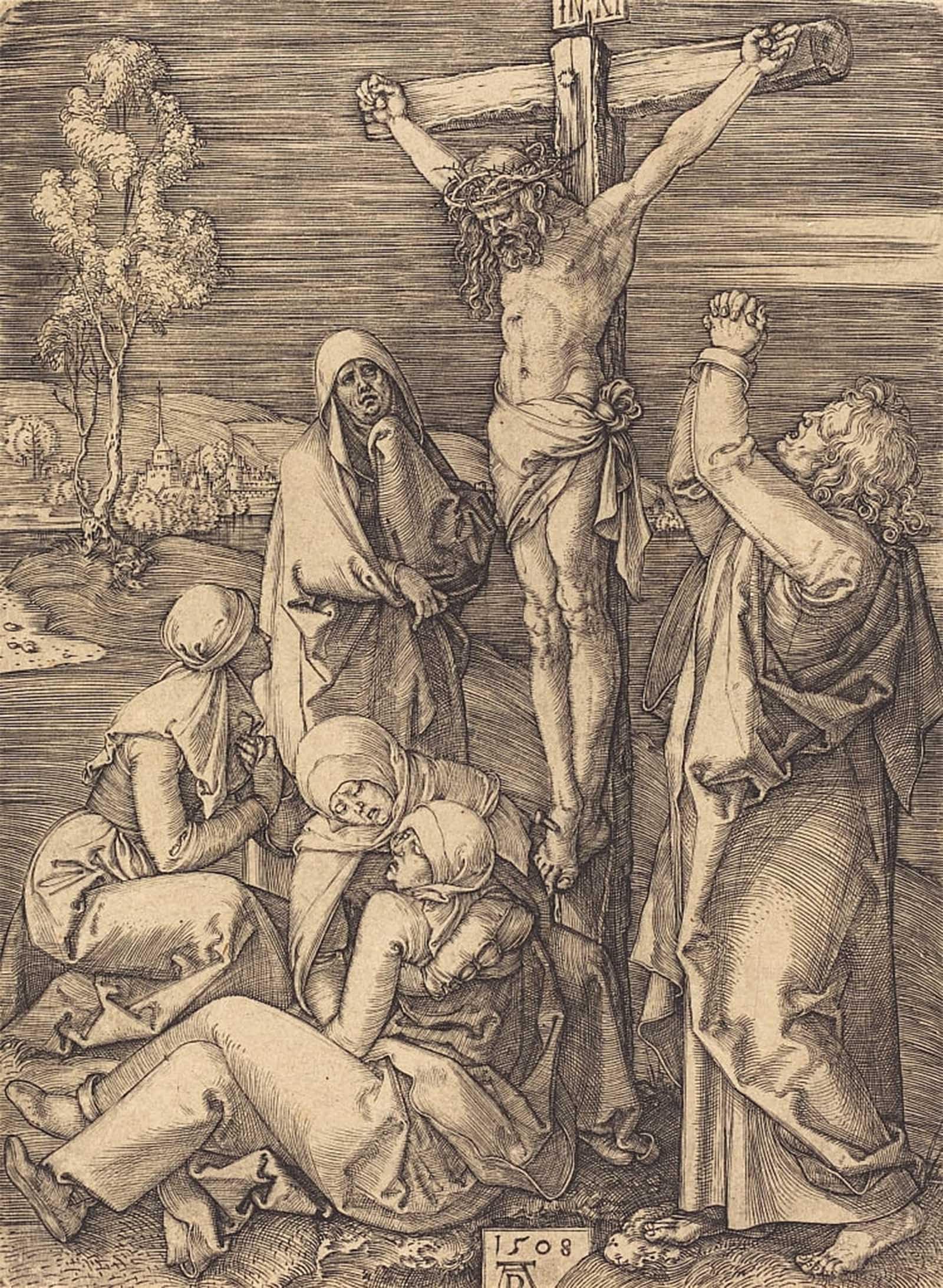POSTERIIk Famous Animal Posters Vintage Picture the Crucifixion by Albrecht Dürer Modern Wall Decor for Home Decor 60x90cm