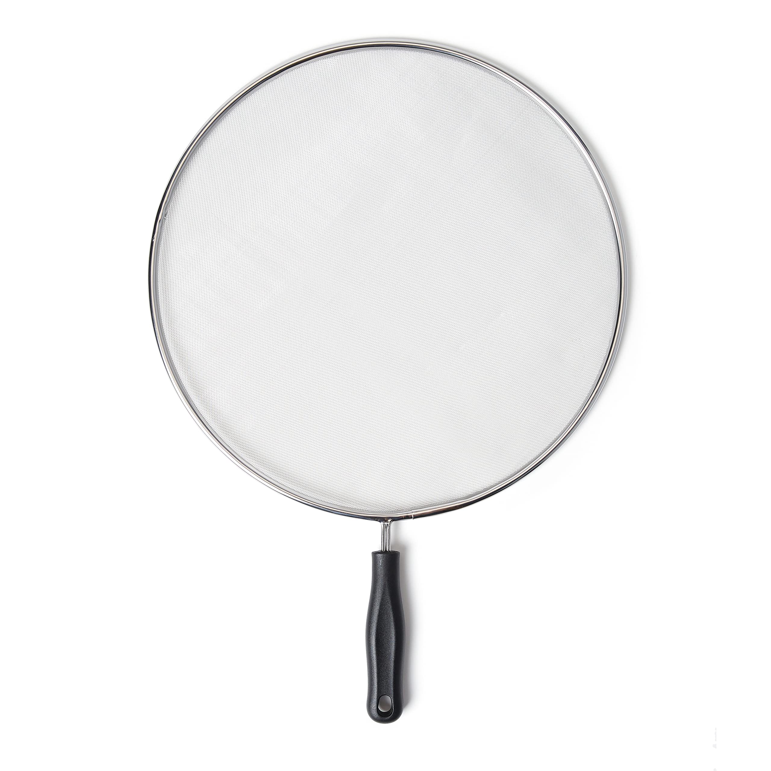 Kitchencraft Silver Extra-Large Frying Pan Splash Guard / Splatter Screen, 32 Cm (12.5")
