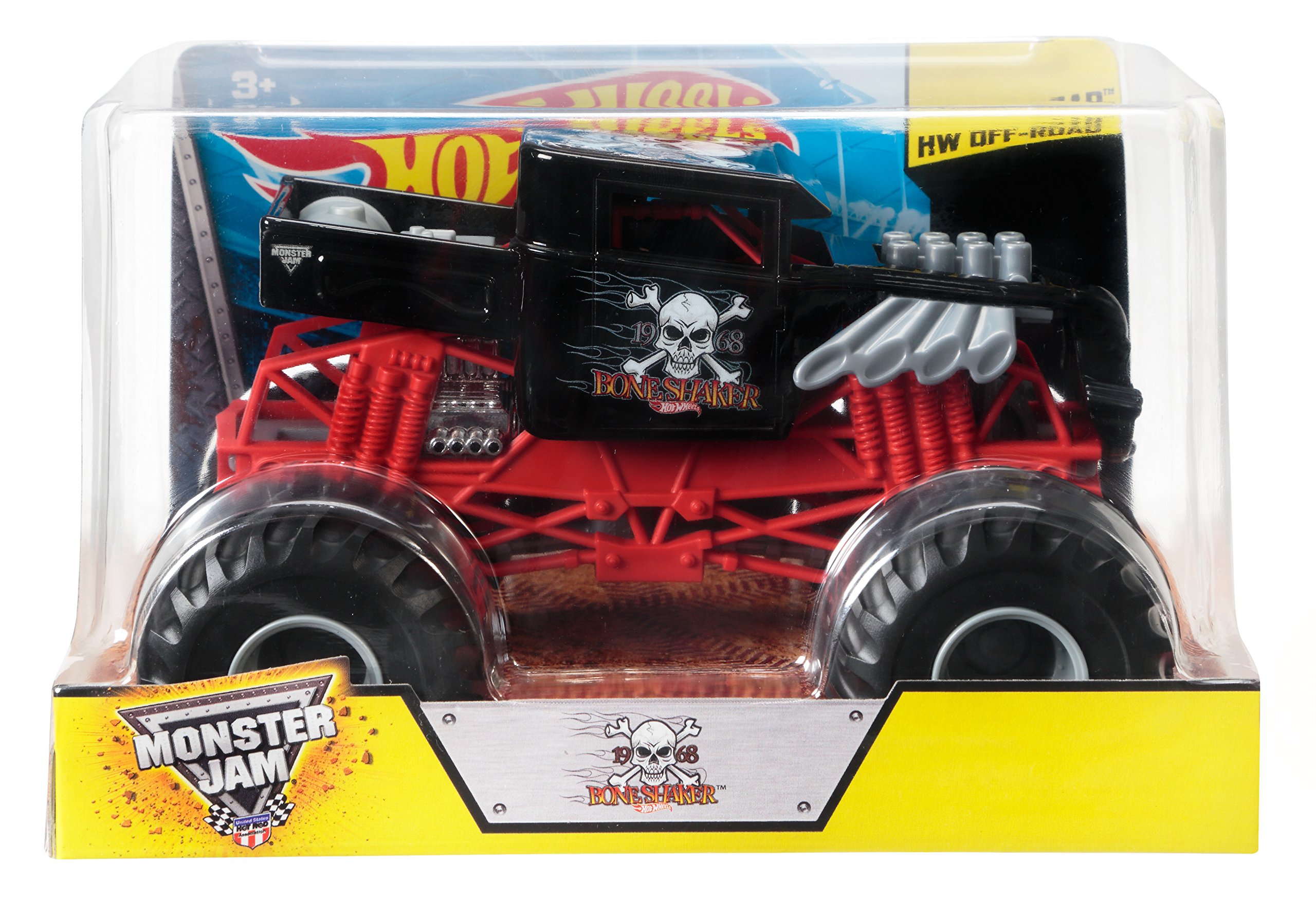 Amazon.com: Hot Wheels Monster Jam Bone Shaker Vehicle (1:24 Scale