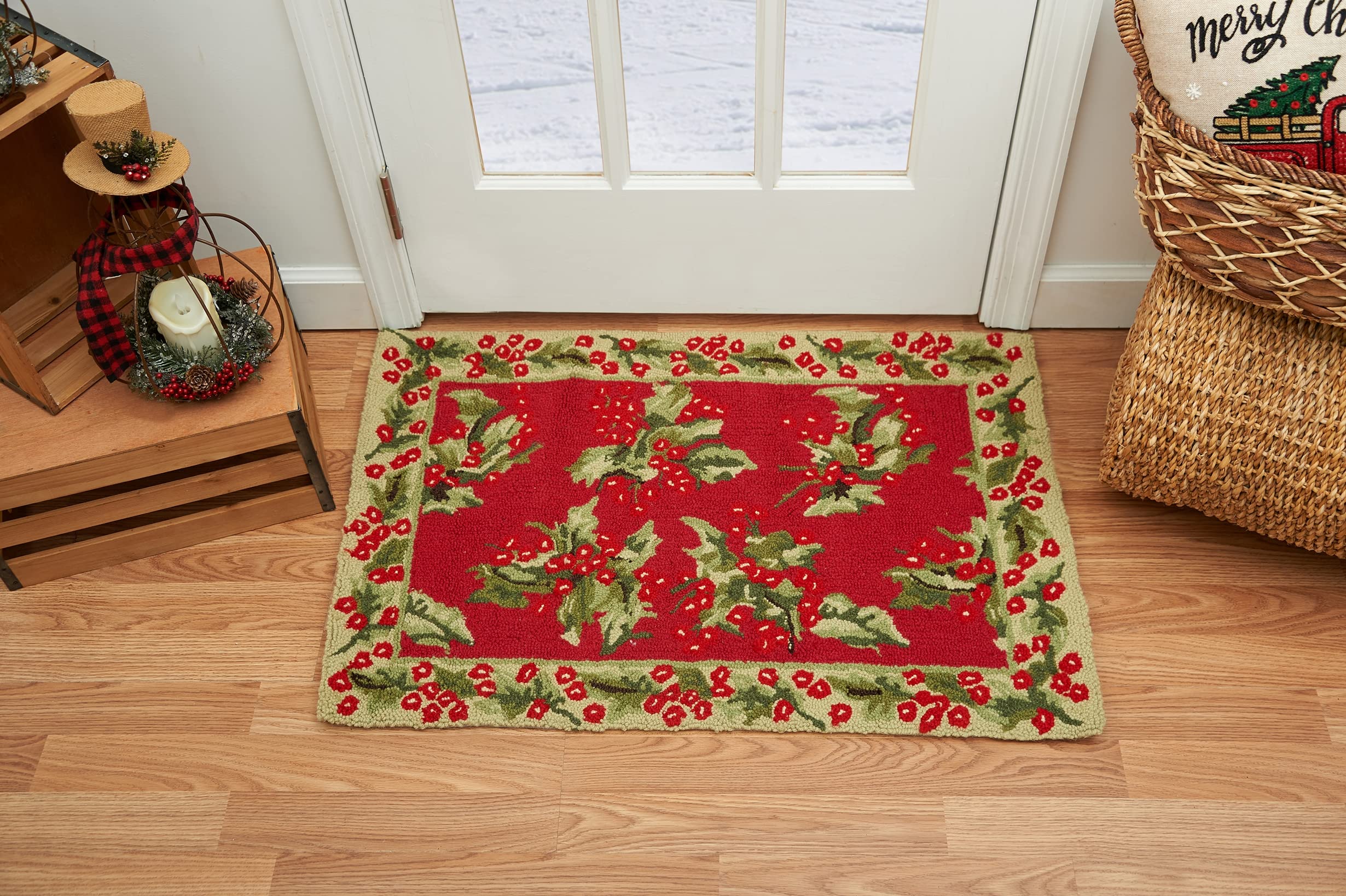 Amazon.com: C&F Home 2' x 3' Christmas Holly Leaves Berries