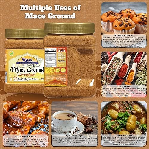 Vista 53 de Rani Mace Entero (Javathri), especia 3.5 onzas (3.53 oz) ~ Todo natural Vegano Apto para gluten, sin OMG Origen indio