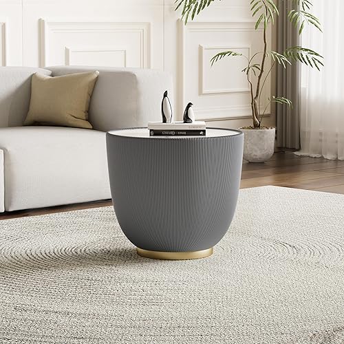 Miniatura 157 de Mesa de centro rústica marrón para sala de estar, mesas centrales rectangulares, moderna y elegante mesa de cóctel de madera para oficina en casa -