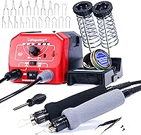 Vista 1 de Kit de combustión de madera, herramienta profesional para quemar madera, bolígrafos duales, bolígrafo de pirografía de quemador de madera