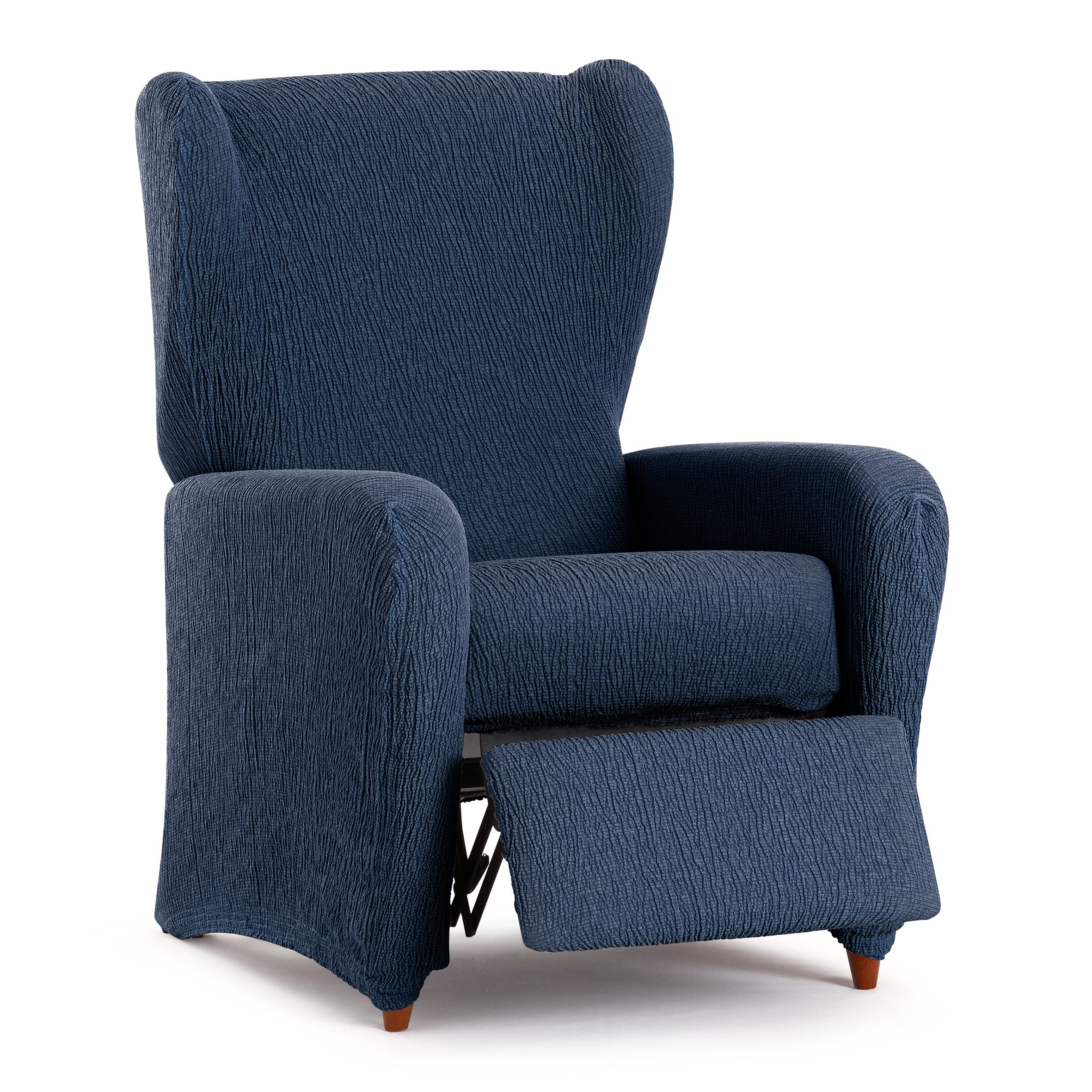 Eysa Llion Sofa Cover, Lycra, Blue 3, 1 Seater