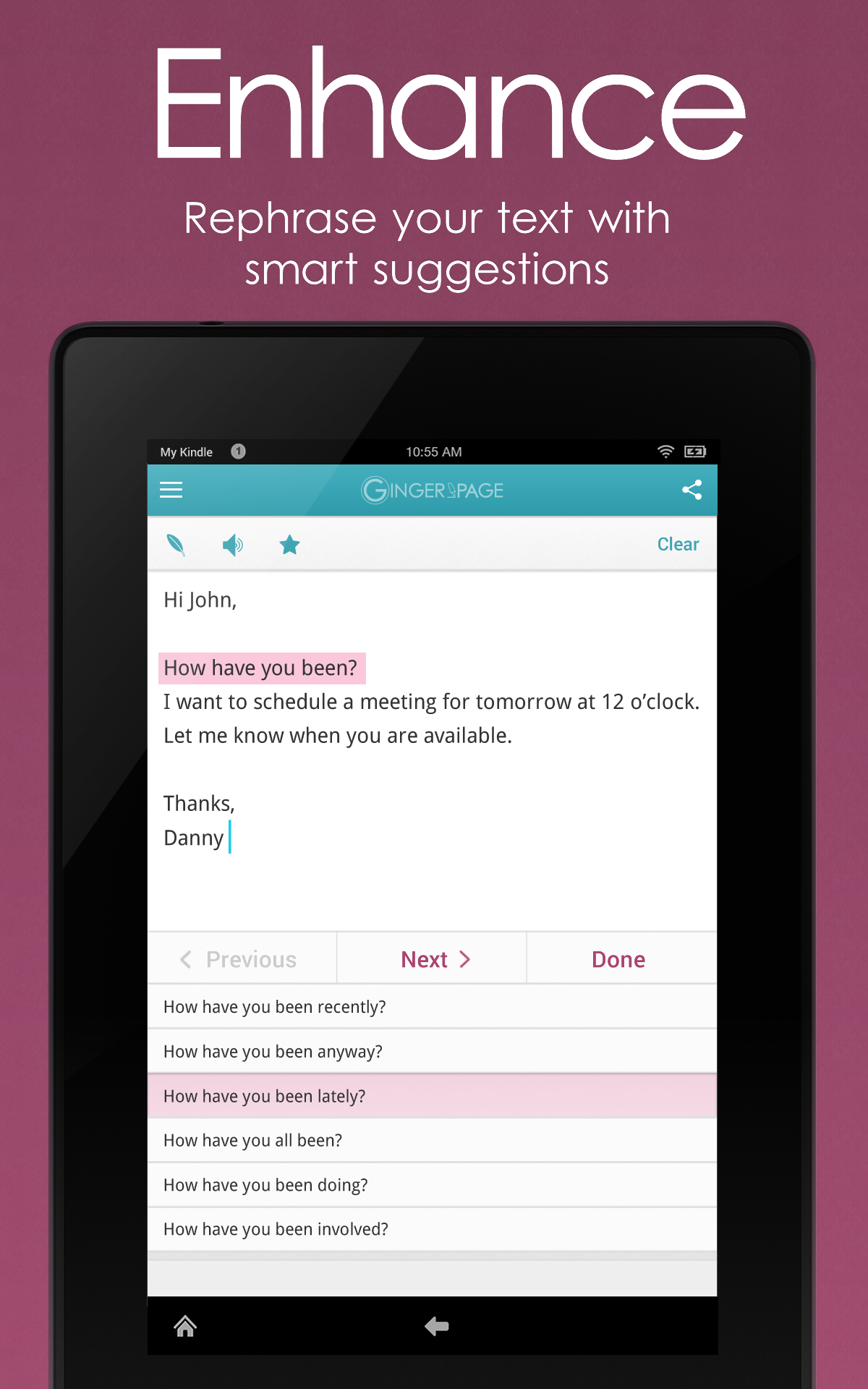 Ginger Page Schreibkompass, Übersetzer & WörterbuchAmazon.de