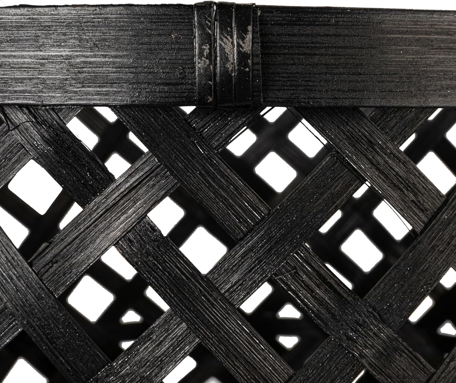 Creative Co-Op Woven Bamboo Floor Baskets with Wood Legs (Set of 3 Sizes)