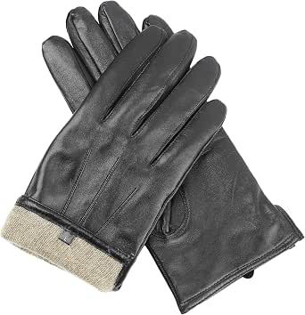 Men's Premium Sheepskin Cashmere-Lined Leather Gloves