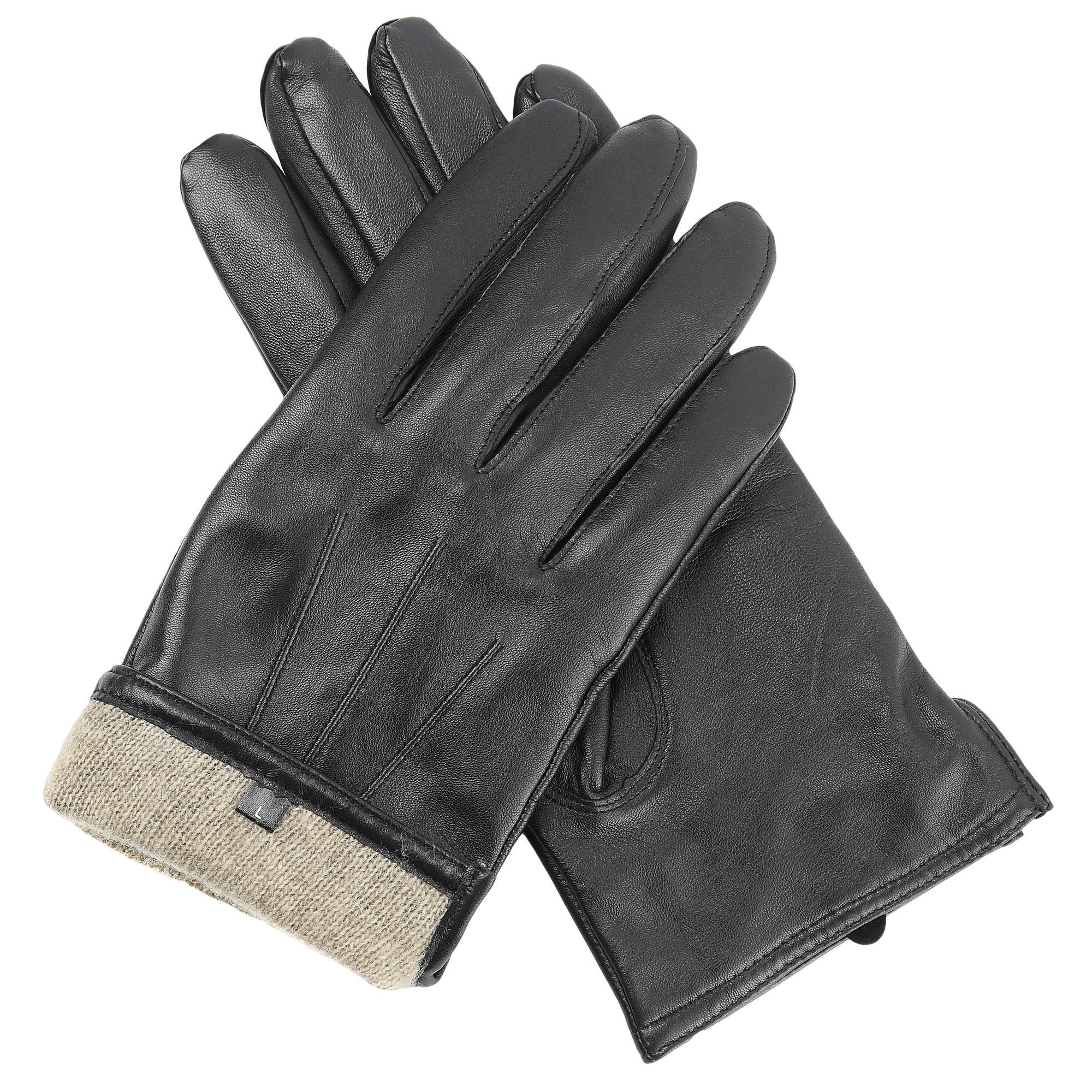CANDOR AND CLASS Men's Premium Sheepskin Cashmere Lined Leather Gloves