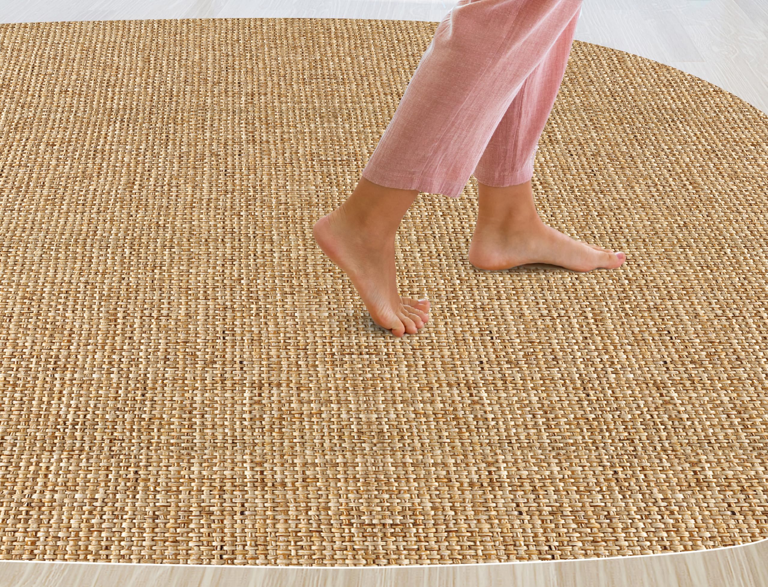 VINILIKO Design | Alfombra Vinílica Simone Nature 66x180 cm - Antideslizante, Impermeable, Lavable - Varios Tamaños - Alfombra Vinilo Salón, Cocina
