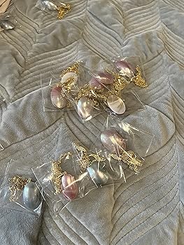 Amazon | 本物の海水マベパールネックレス、ほぼ完璧、18Kイエロー