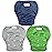 wegreeco Baby & Toddler Snap One Size Adjustable Reusable Baby Swim Diaper (Navy, Large, 3 Pack)
