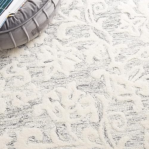 Miniatura 24 de MARTHA STEWART x Safavieh MSR3853U - Alfombra de lana contemporánea, hecha a mano, 5 x 8 pies, rosa/marfil