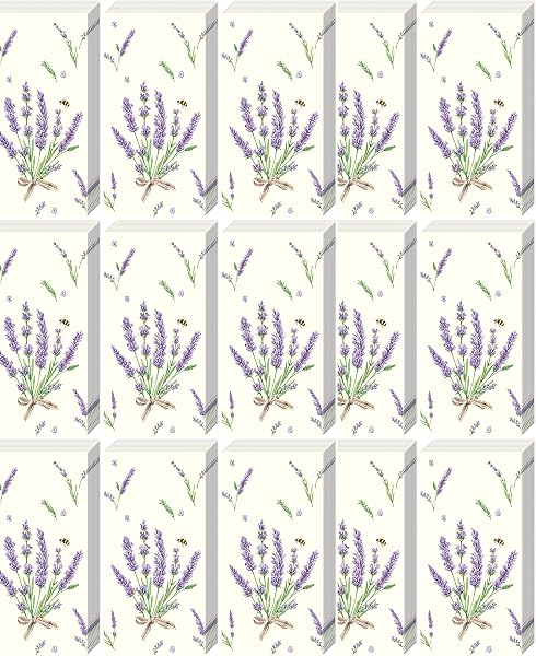 IHR Bulk 4-Ply Pocket Tissues, Bouquet of Lavender Cream (10 Count)(Pack of 15) - 2