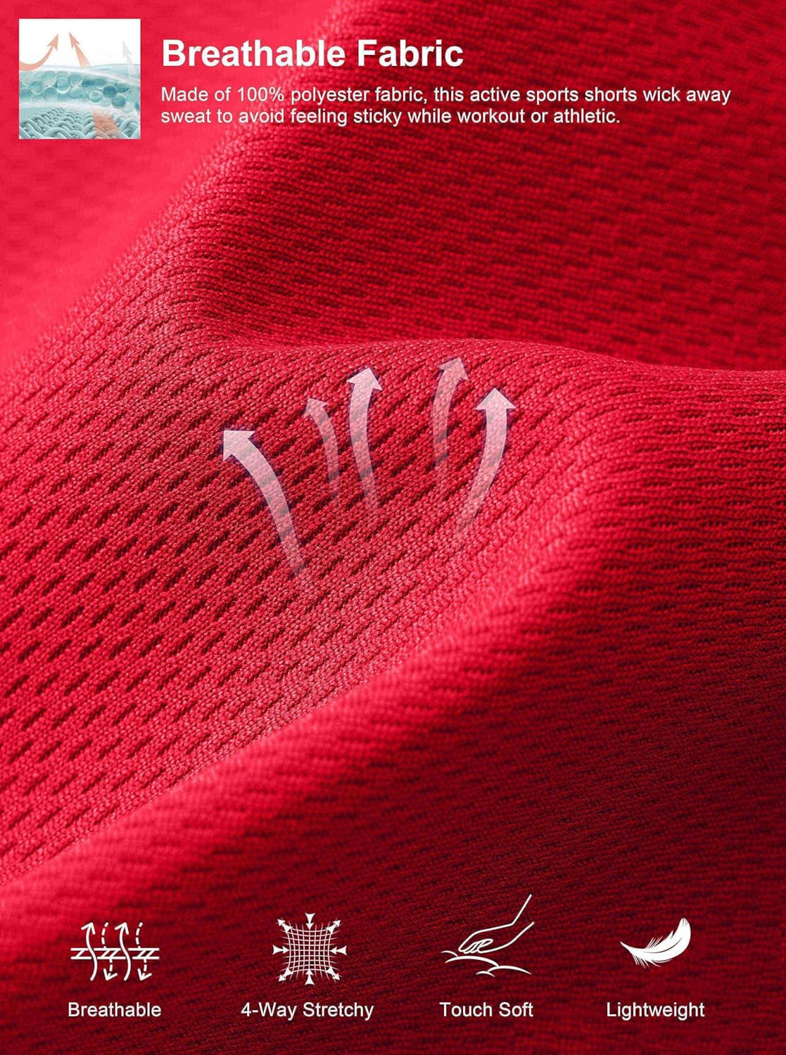 Pudolla Men's Basketball Shorts with Zipper Pockets 11" Long Gym Athletic Shorts for Men Lightweight Quick Dry - Image 5