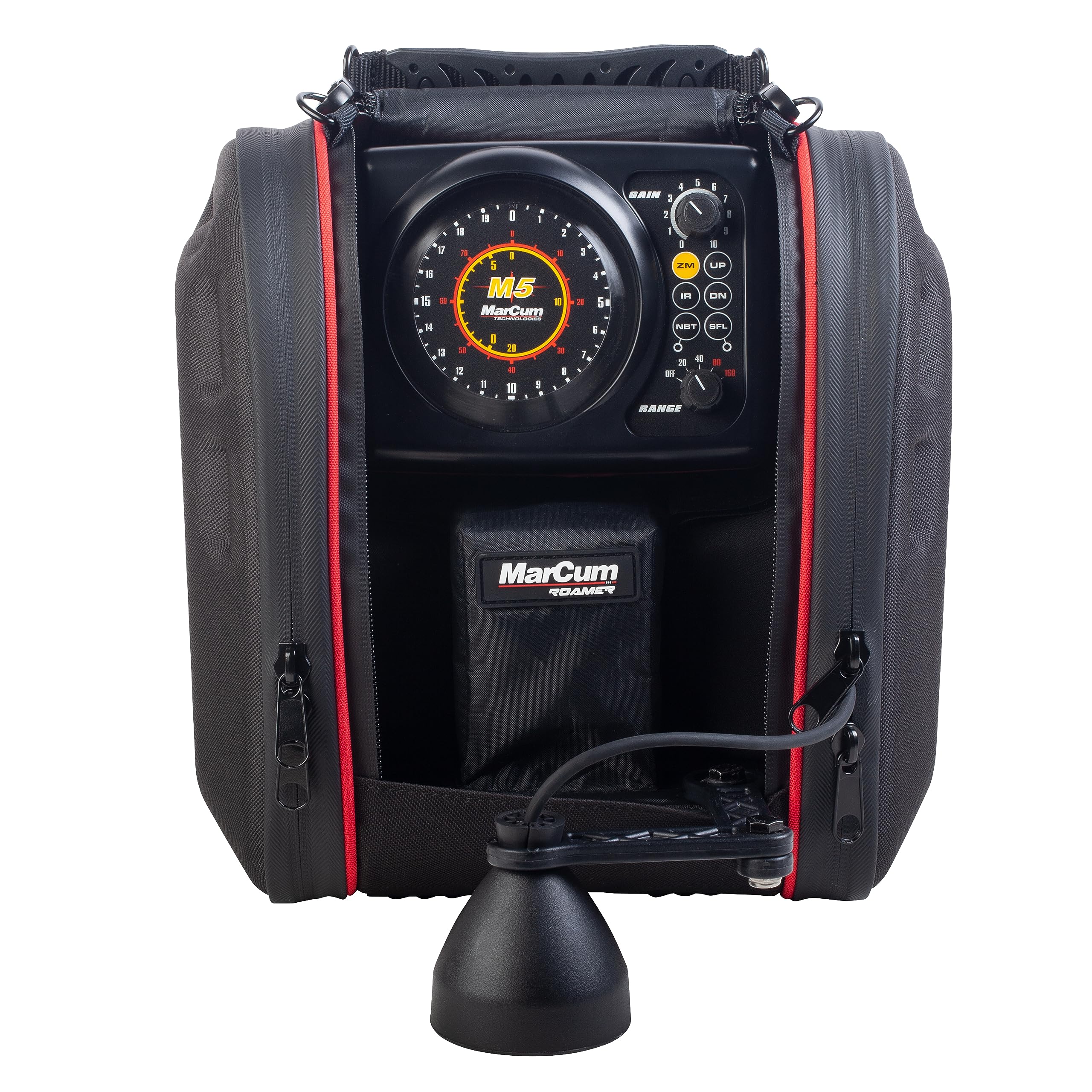 MarCum M5LR Flasher System - with Roamer Case | Ice Fishing Gear | Fish Finder | Tech Gadgets for Fishing | Fishing Gear and Equipment