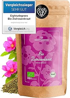 BIO Zistrosenkraut 500g - Cistus Incanus - 100% loses Zistrosenkraut, naturbelassen, geschnitten - Premium Bio-Qualität - ...