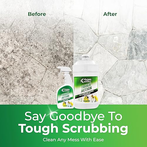 Miniatura 6 de Hygea Natural Tough Action - Limpiador de azulejos y lechadas Duo - Limpia profundamente la suciedad y la suciedad, acondiciona y mejora el color de