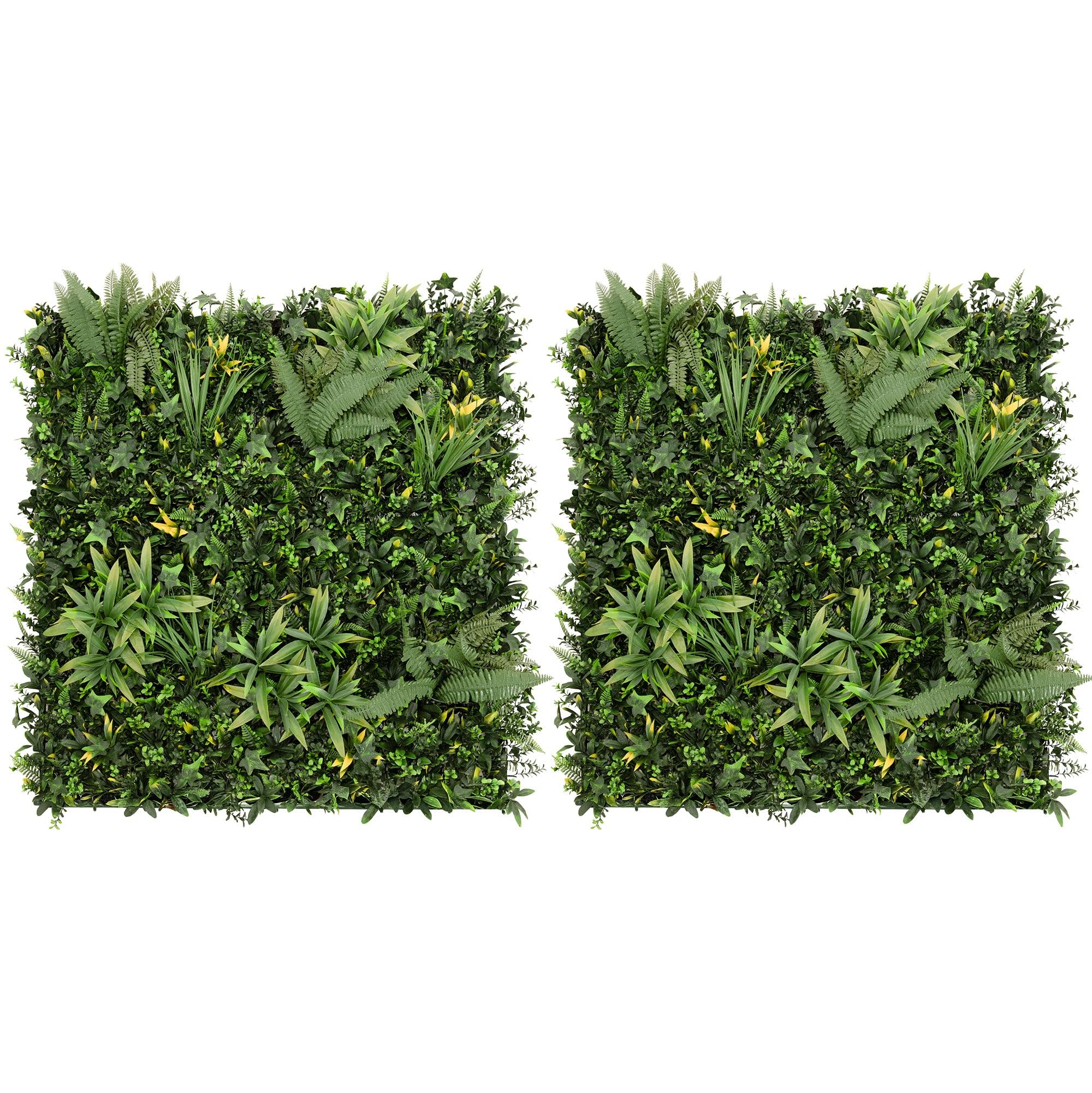 Monstershop Ayla Artificial Wall Tile x 2 - 100cm x 100cm in Green