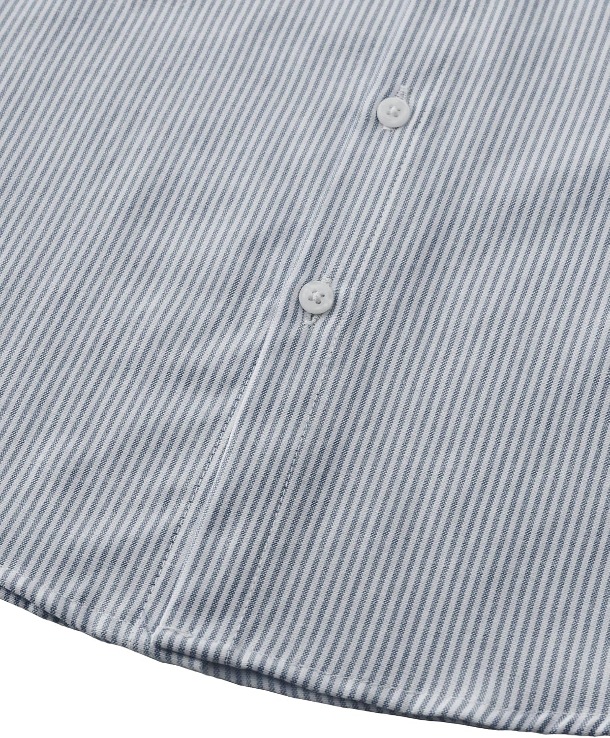 JOGAL Boys Long Sleeve Oxford Dress Shirts Casual Button Down Shirts Striped Tops for 6-14 Years - Image 7