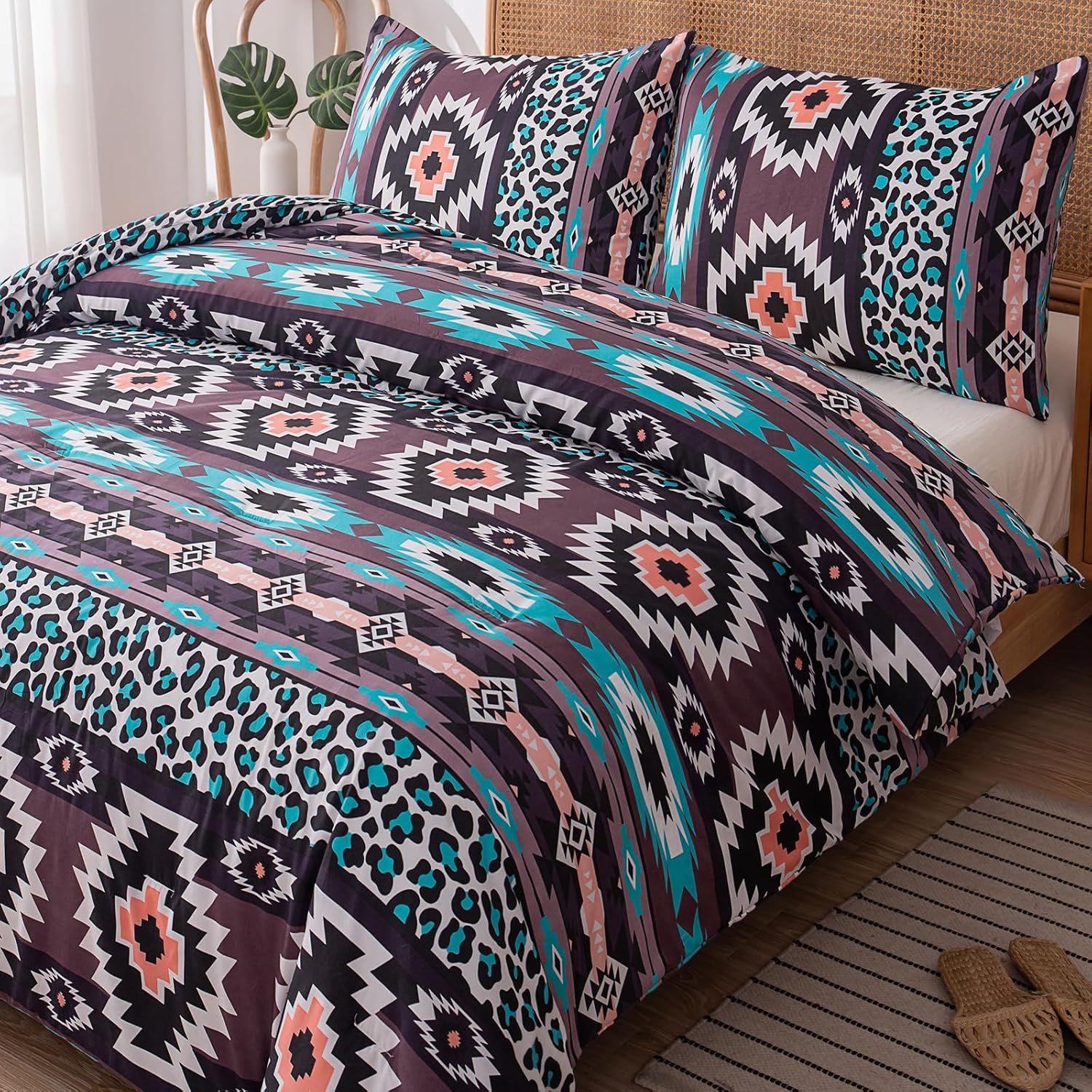 NINENINE Boho Bedding Sets Full Size Western Comforter Set