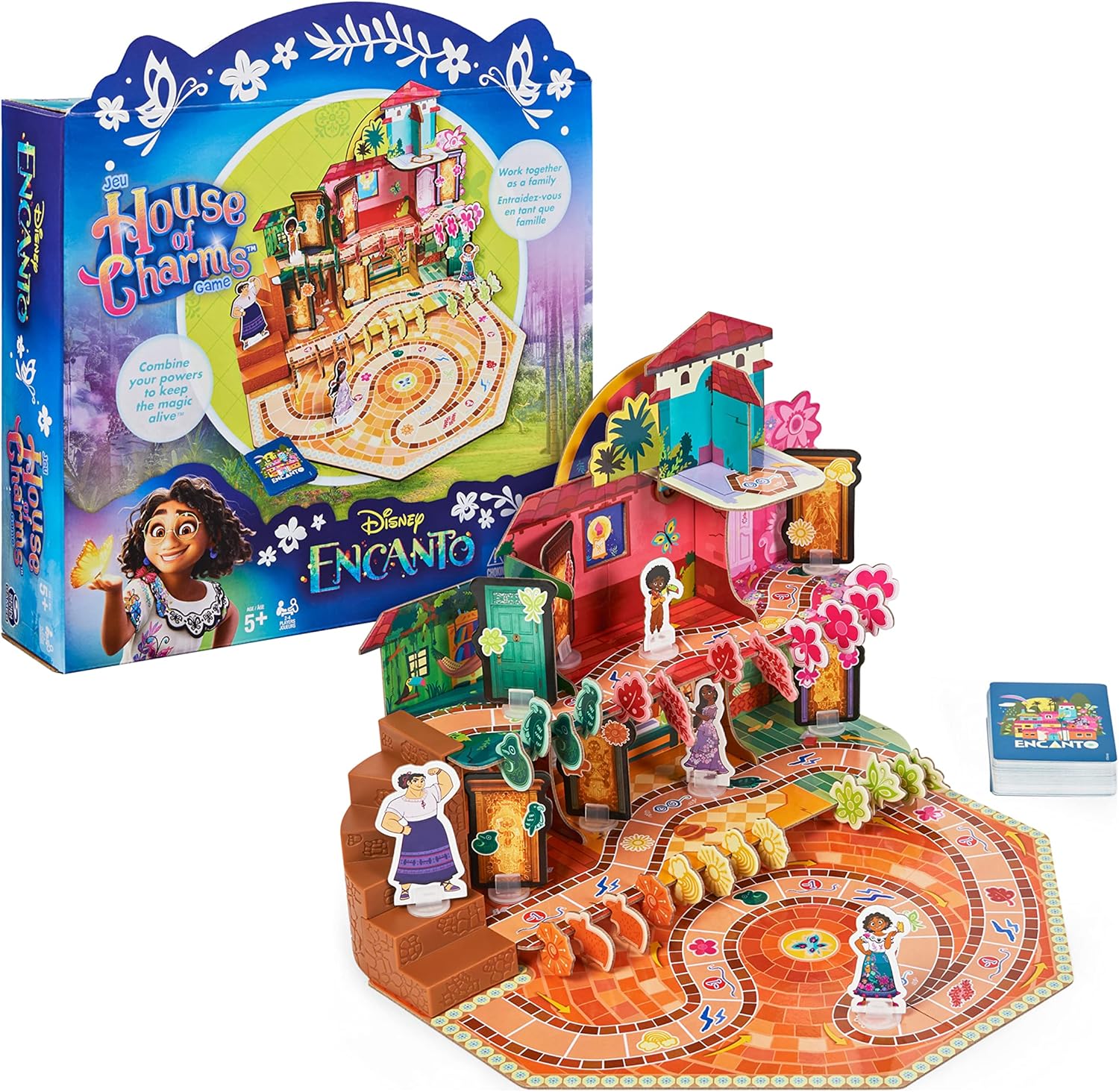 Amazon Com Spin Master Disney Encanto House Of Charms Cute Easy Family Board Game With Magic Tokens Based On The Movie For Kids Ages 5 And Up Everything Else