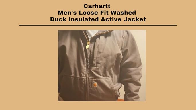 Amazon.com: Carhartt Men's Loose Fit Washed Duck Insulated