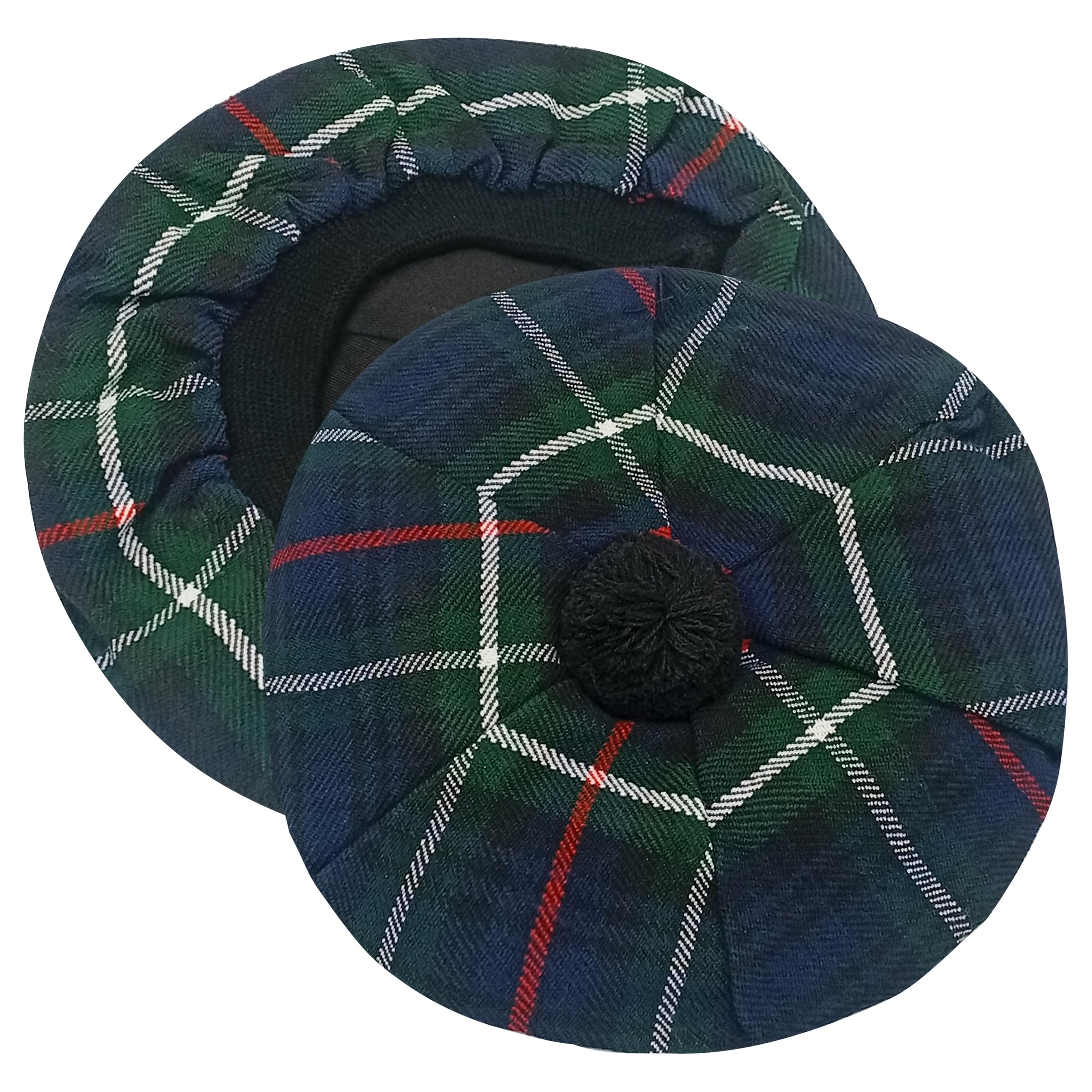 Dss Kilts Men's Mackenzie Tartan Scottish Tam O' Shanter Acrylic Tartan Wool Tammy Hat-Kilt Accessory For One Size