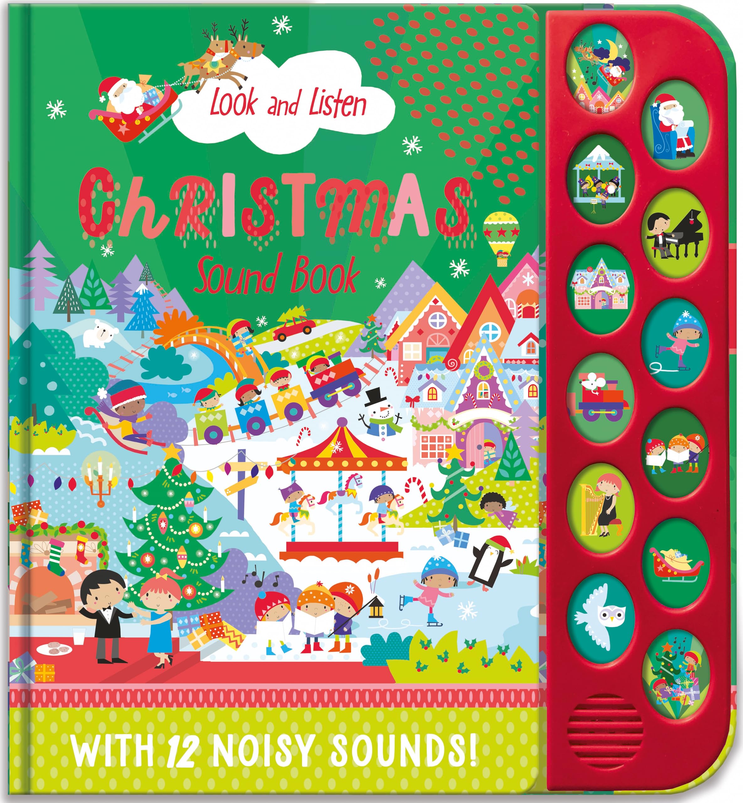 12 BUTTON SOUND BOOK - CHRISTMAS (Look and Listen)