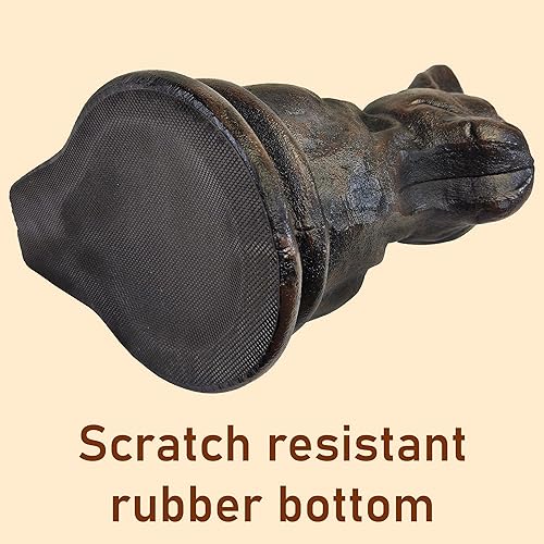 Vista 35 de Lulu Decor, Fleur De Lis - Tope de puerta con mango (barra negra antigua)