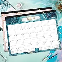 Vista 6 de Calendario de escritorio 2023-2024, calendario de escritorio grande de 18 meses 2023-2024, julio 2023 a diciembre 2024, 22 x 17 pulgadas, bloques