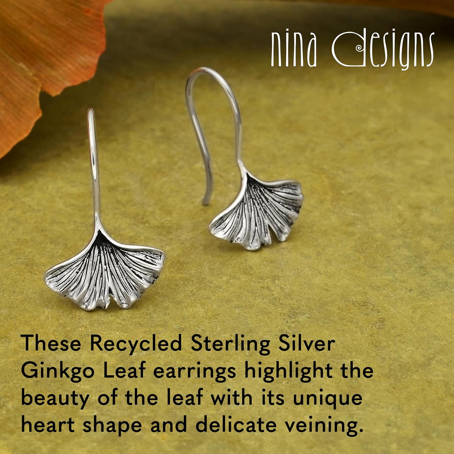 Nina Designs Sterling Silver Earrings - Dangle Earrings, 925 Sterling Silver Earrings, Recycled Sterling Silver, Gift for Women