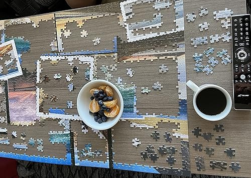 Miniatura 8 de Rompecabezas de playa para vacaciones en la playa, rompecabezas de playa para adultos, 1000 piezas, collage de playa de puesta de sol, fotos de