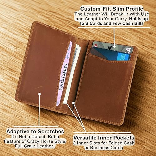 Miniatura 3 de Cartera delgada con bloqueo RFID para hombres Cartera delgada y plegable para tarjetas de crédito Cartera delgada para hombre Cartera minimalista
