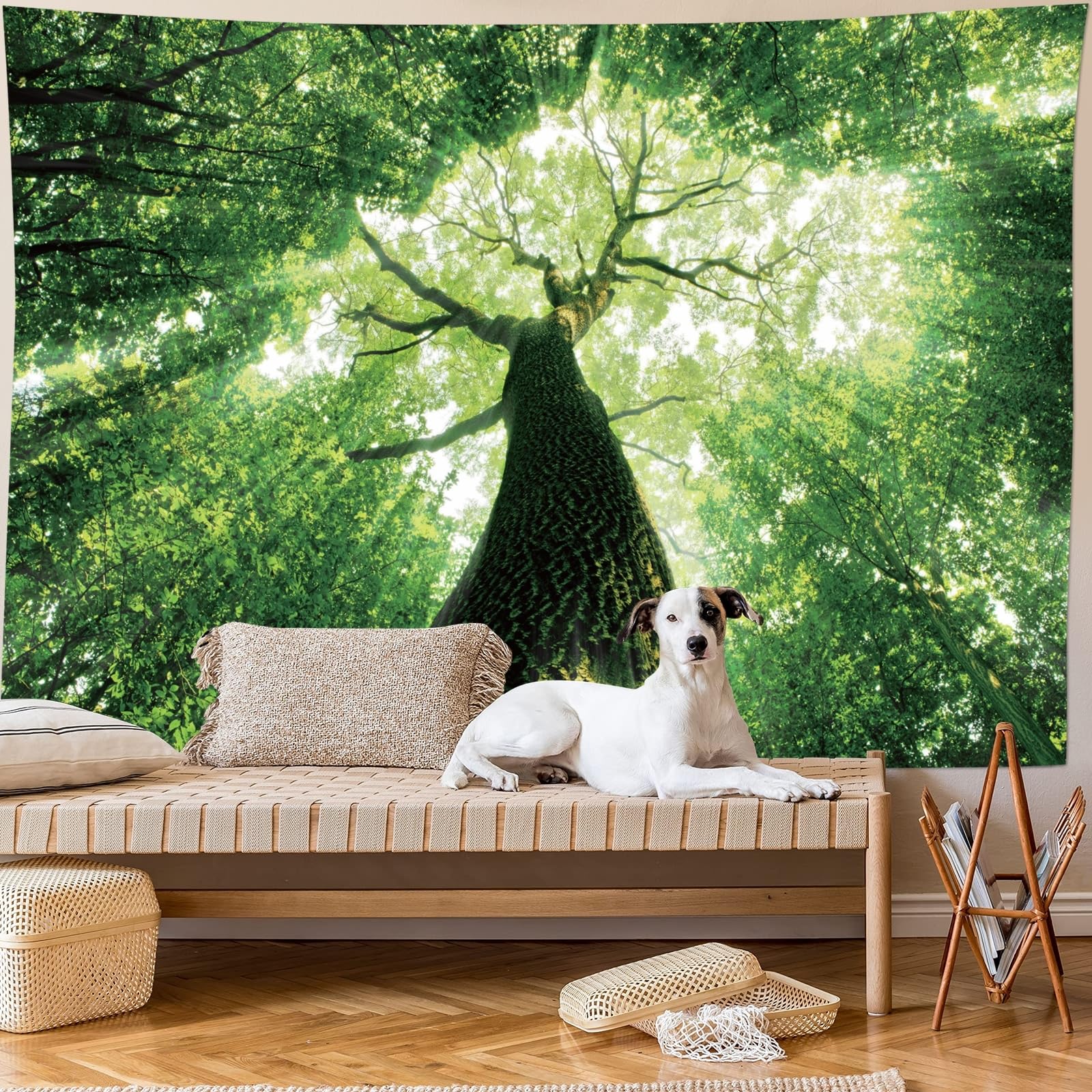 Skcess Wall Towel 200 x 200 cm Tapestry Forest Nature Landscape - Image 3
