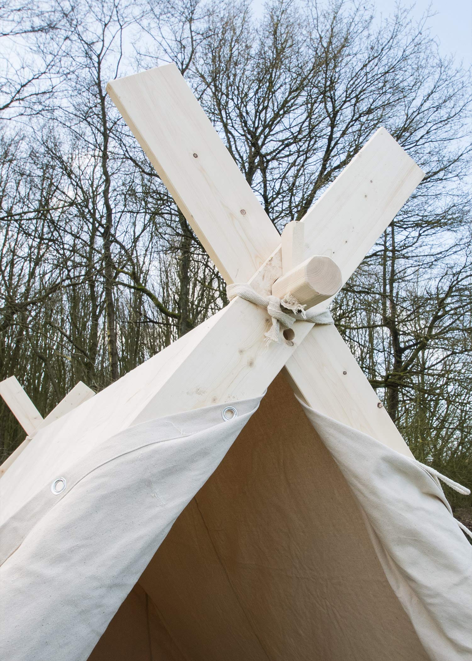 Battle-Merchant - Wikingerzelt, 3 x 2.7 x 2 m, 350 GMS, naturfarben, OHNE Zeltstangen - Mittelalter, Reenactment, LARP