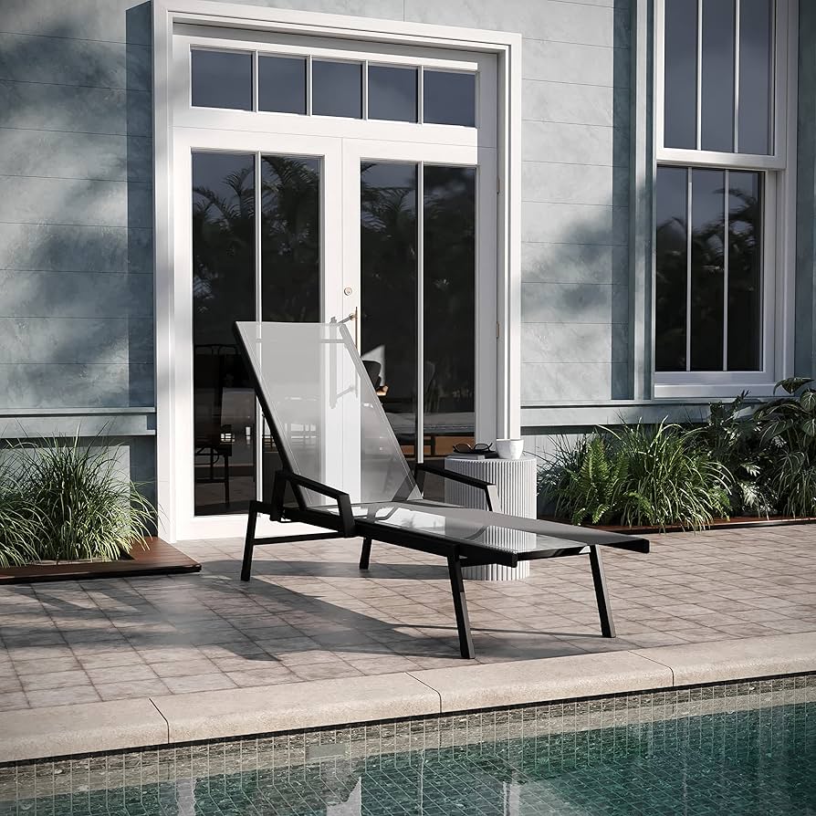 metal frame chaise lounge