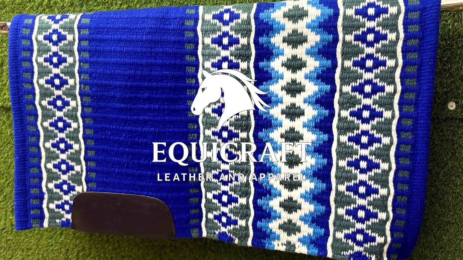 Handmade Western Show Saddle Blanket | Genuine New Zealand Wool Pad | Custom Equestrian Gear AM-02