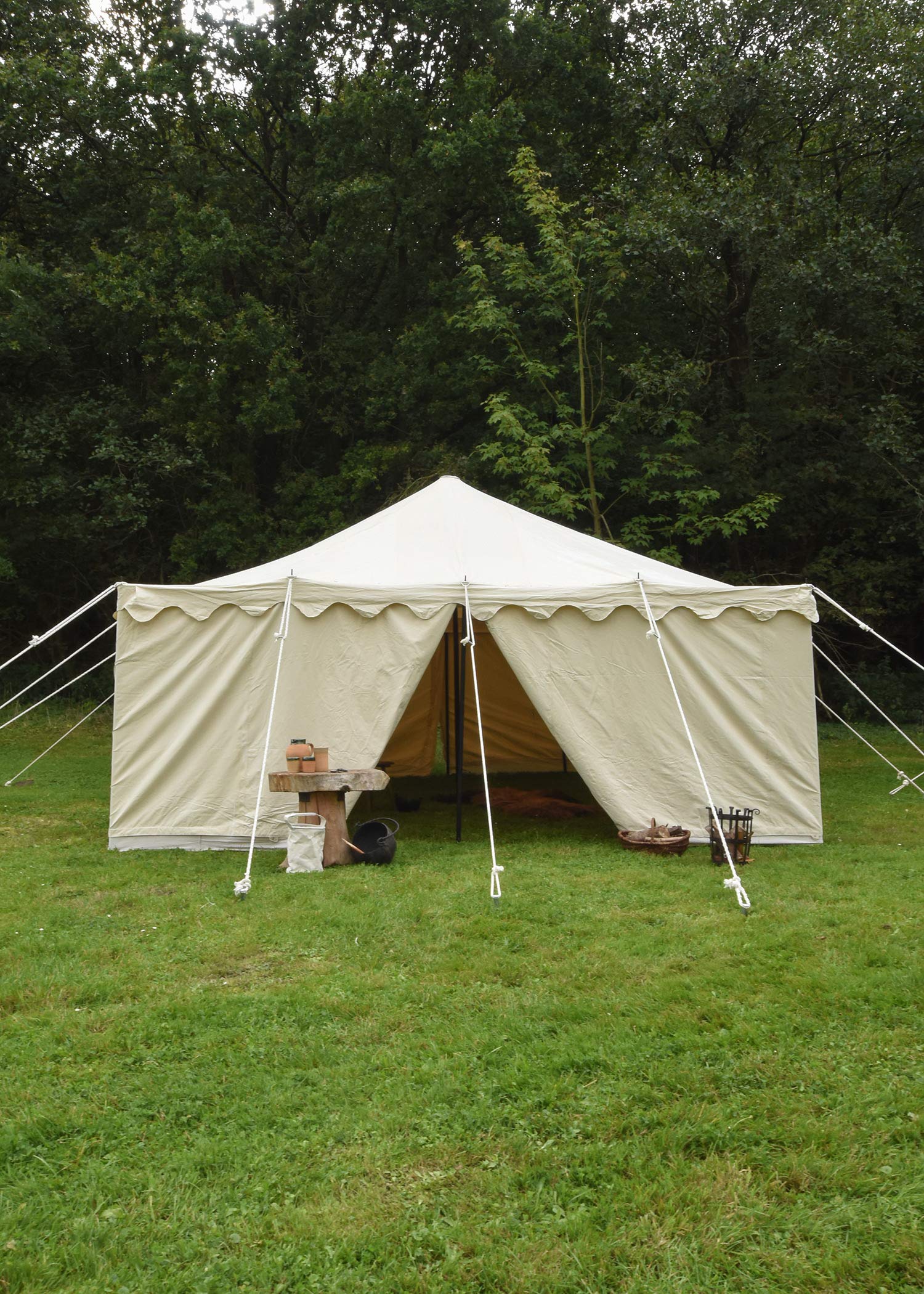 Battle-Merchant Herold Tente de chevalier 5 x 5 m 425 GMS Naturel