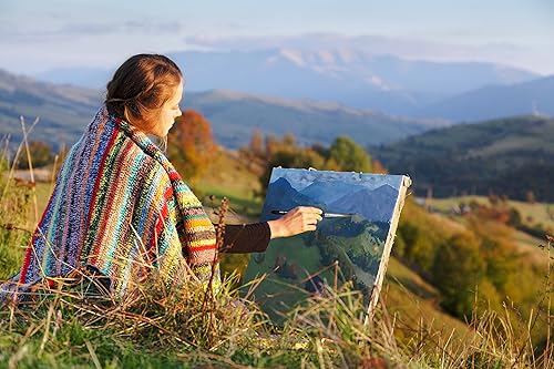 Miniatura 2 de AIT Art Select - Juego de 4 pinceles sintéticos de Sable - Hecho a mano en Estados Unidos - Juego de viaje compacto