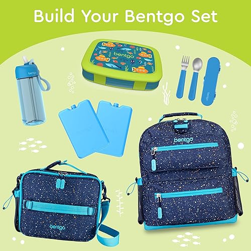 Miniatura 149 de Bentgo Kids Prints - Lonchera para niños, a prueba de derrames, con 5 compartimentos, estilo bento, tamaño de porciones ideales para edades de 3 a 7