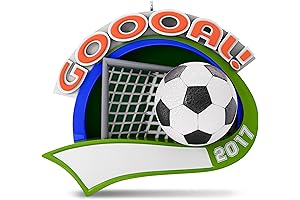 Keepsake 2017 Hallmark Soccer Star Personalization Dated Christmas Ornament