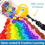VIAHART Brain Flakes 500 Piece Interlocking Plastic Disc Set | A Creative and Educational Alternative to Building Blocks | Tested for Children's Safety | A Great STEM Toy for Both Boys and Girls!